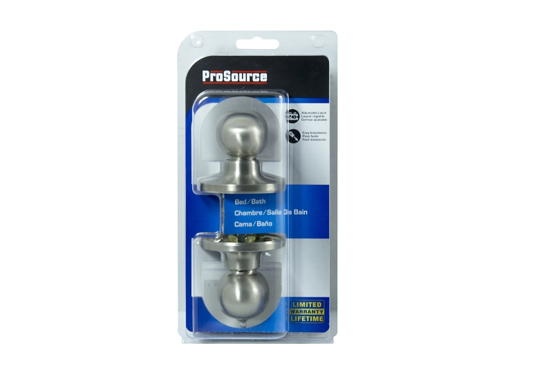 ProSource TYLP10V-PS Privacy Lockset, Tubular Design, Brass