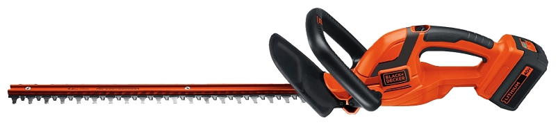 Black+Decker LHT2436 Electric Hedge Trimmer, 40 V, 3/4 in Cutting Capacity, 24 in L x 3 in W Blade, Soft-Grip Handle