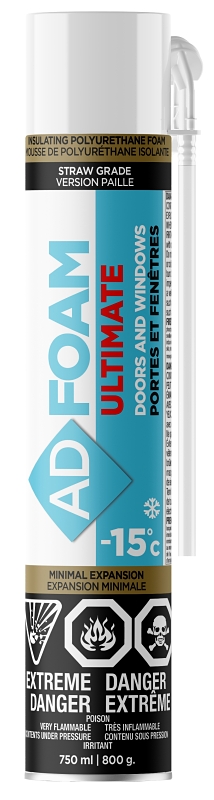 Adfast ADFOAM Series 1815 Insulating Foam, 750 mL, Can