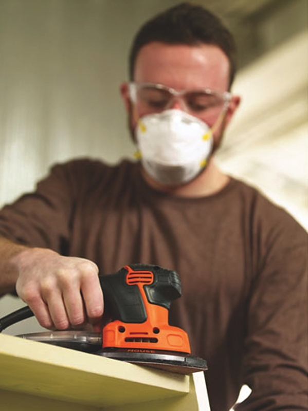 Black+Decker MOUSE BDEMS600 Detail Sander, 1.2 A, Includes: (1) Finger Attachment, (1) Sanding Pad
