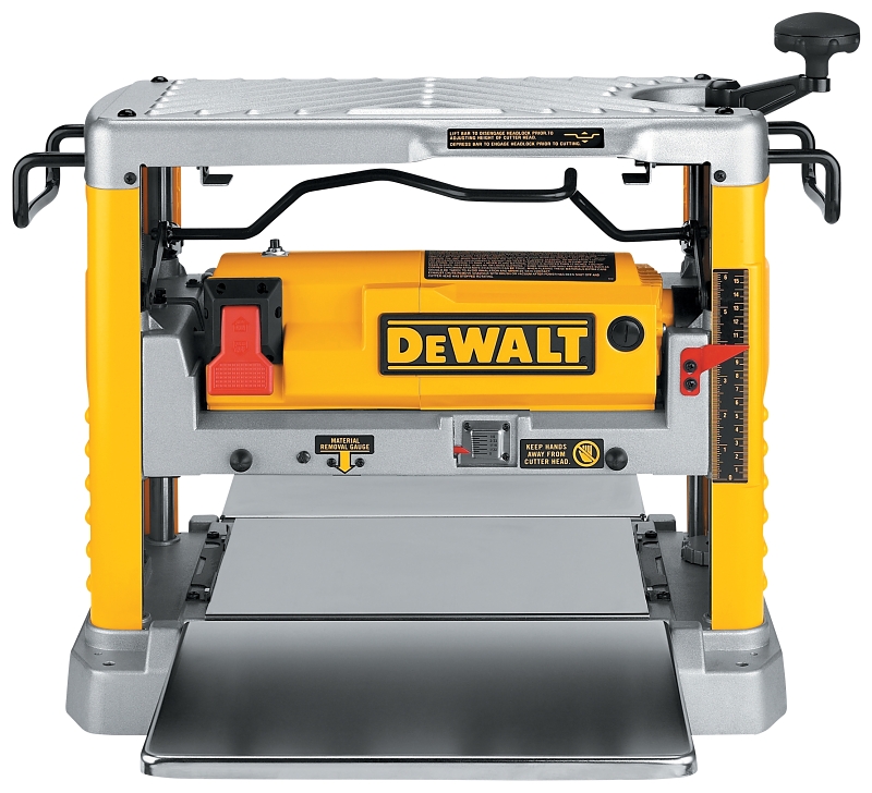 DeWALT DW734 Thickness Planer with Three Knife Cutter-Head, 15 A, 1 hp, 12-1/2 in W Planning, 1/8 in D Planning