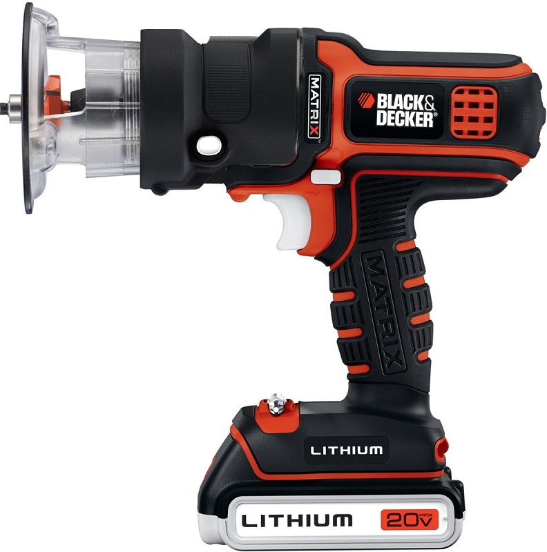 Black+Decker BDCMTR Router Attachment, Metal, Black