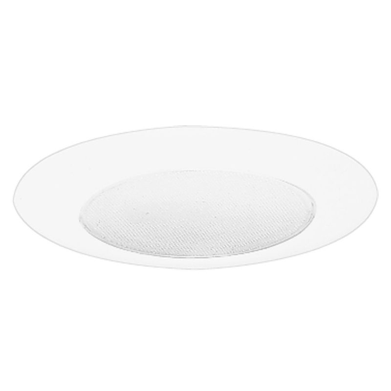 Halo 170PS Recessed Light Trim, 6 in Dia, 4 in OAH, Glass Lens, Polymer Body, White