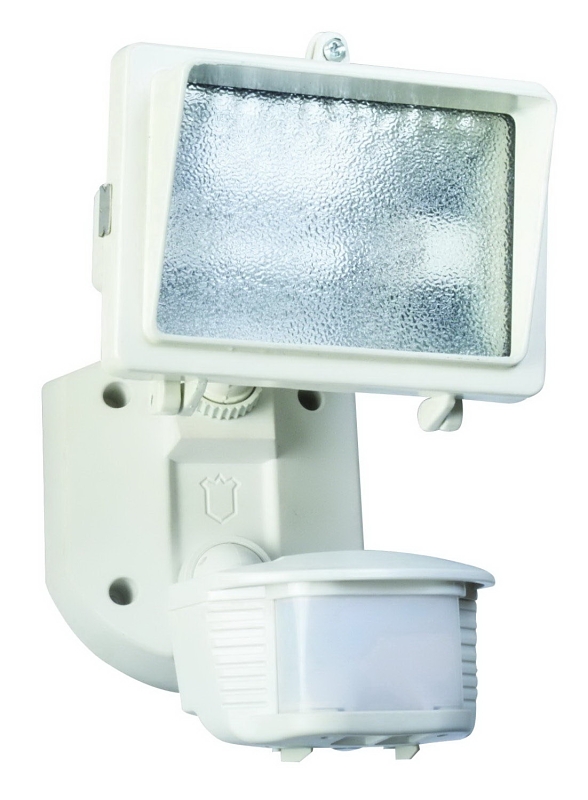 Designers Edge L6006WH Flood Light, 9-1/2 in H x 6 in W x 5 in D Dimensions, White Fixture, 120 V, 150 W, 1-Lamp