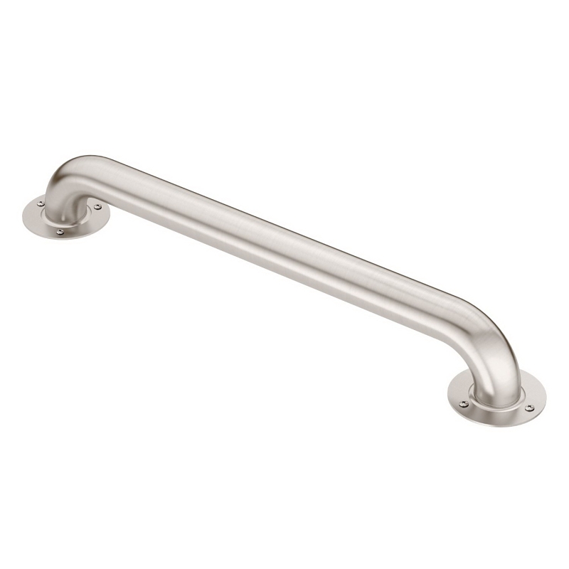 Moen LR7536 Grab Bar, 36 in L, 3-1/4 in W, 361 in L Bar, 300 lb, Stainless Steel, Screw