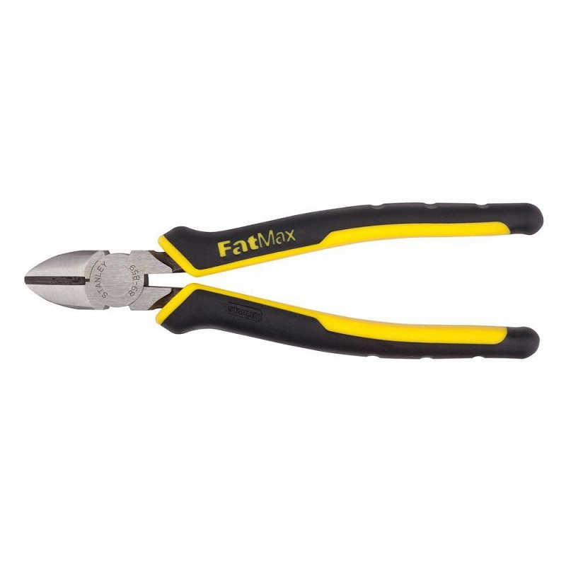 STANLEY 89-859 Diagonal Cutting Plier, 7-1/2 in OAL, Black/Yellow Handle, Ergonomic Handle, 7/8 in W Jaw, 15/16 in L Jaw