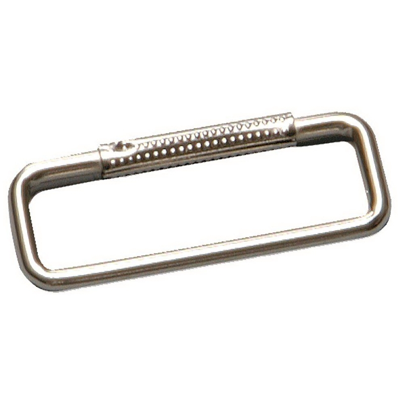 Hy-Ko KC122 Key Ring, 5.5 in L x 2.75 in W x 0.21 in H Dimensions, Nickel