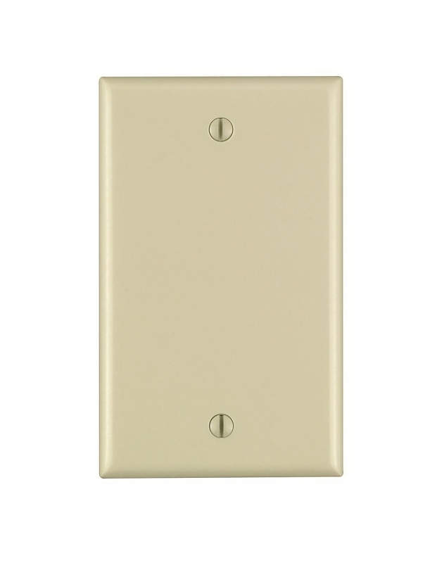 Leviton 001-86014-000 Wallplate, 4-1/2 in L, 2-3/4 in W, 0.22 in Thick, 1 -Gang, Thermoset Plastic, Ivory, Smooth