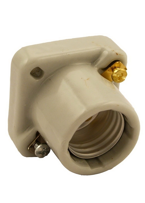 Leviton 19062 Lamp Holder, 1-Circuit, Keyless, 1-7/8 in Dia x 1-1/2 in D Dimensions, 250 V, 660 W, White