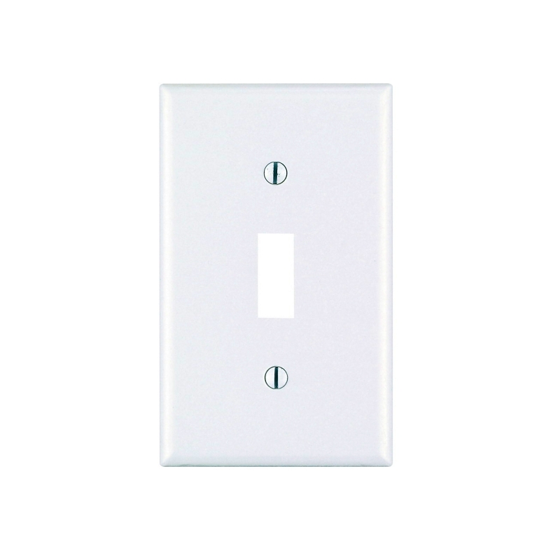 Leviton M56-78001-TMP Wallplate, Standard-Size, 4-1/2 in L, 2-3/4 in W, 1-Gang, Thermoset, Light Almond
