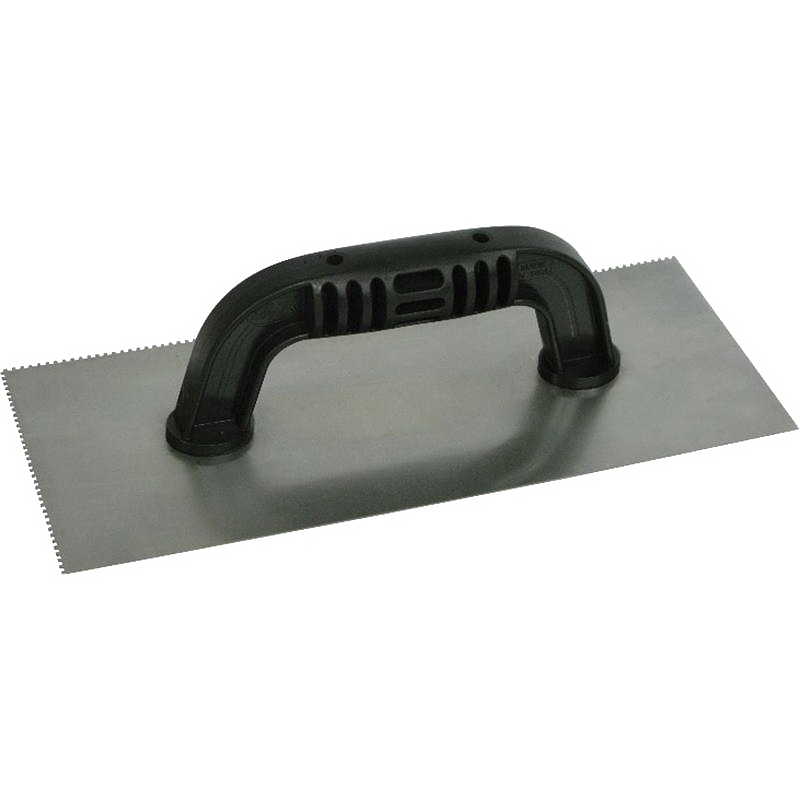 QLT 222 Trowel, 1/16 in W x 1/16 in D Notch, 11 in L, 4-1/2 in W, Square Notch