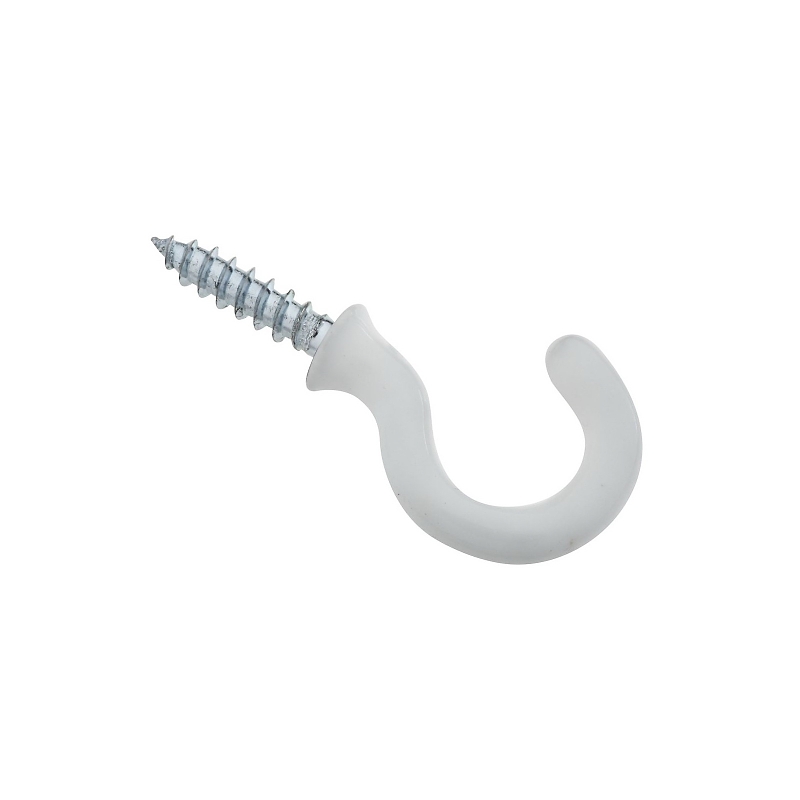 National Hardware N259-184 Cup Hook, Steel, Vinyl-Coated, 10 lb Working Load