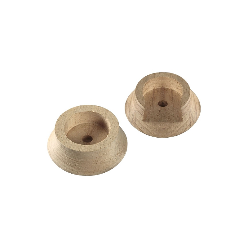 National Hardware DPB103 Series N262-972 Pole Socket Set, For: Up to 1-3/8 in Dia Pole, Wood, Natural, 1/PK