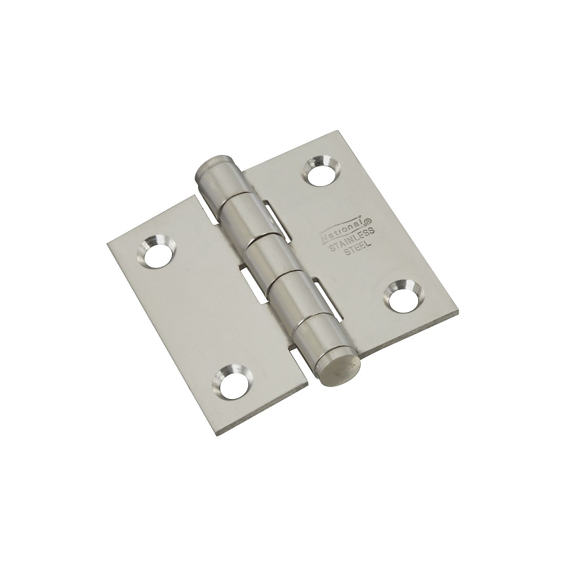 National Hardware N276-964 Door Hinge, 2 in W Frame Leaf, 0.08 in