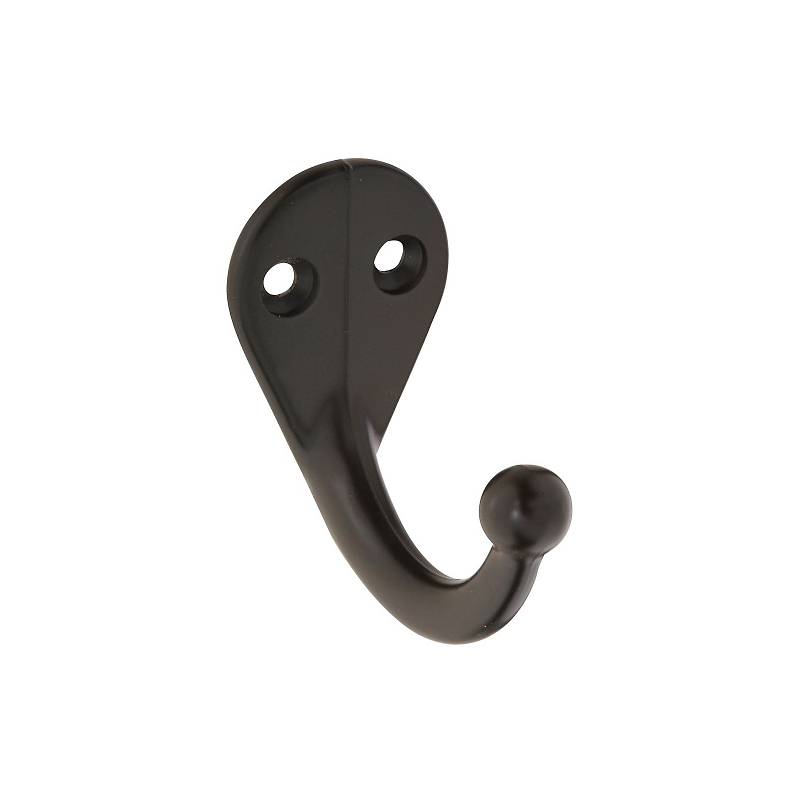 National Hardware V162 Series N330-795 Cloth Hook, 1-15/32 in Projection, Wall Mounting, 35 lb, Zinc, 2/PK