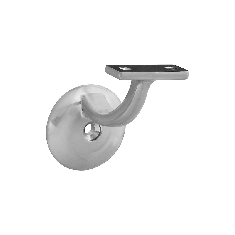 National Hardware N332 908 One Piece Handrail Bracket 250 Lb Weight Capacity Die Cast Zinc Satin Nickel Vorg N332 908