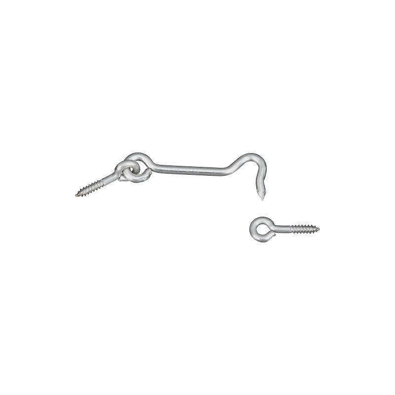 National Hardware V2003 Series N348-409 Hook and Eye, 3 in L Dimensions, Stainless Steel