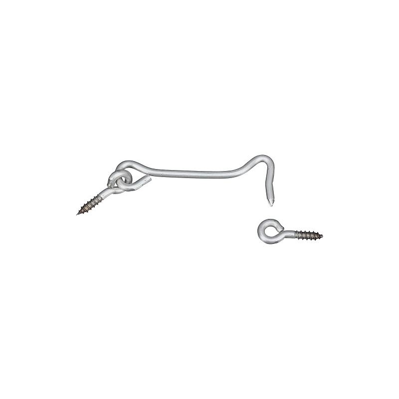 National Hardware V2003 Series N348-417 Hook and Eye, 4 in L Dimensions, Stainless Steel