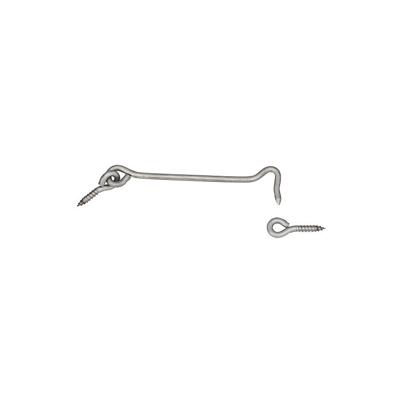 National Hardware V2003 Series N348-425 Hook and Eye, 6 in L Dimensions, Stainless Steel