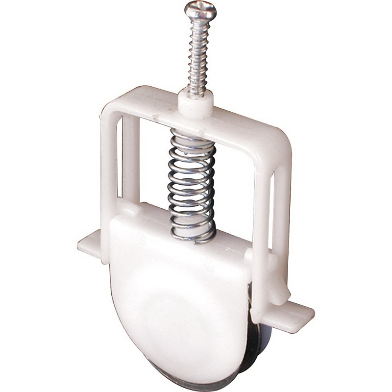 Prime-Line B 631 Adjustable Roller Assembly, Top/Bottom Mounting, 1 in Dia Roller, 1/4 in W Roller, Steel Roller