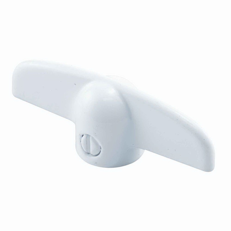 Prime-Line H 3715 Tee Handle, 3/4 in Projection, White, Zinc, Painted