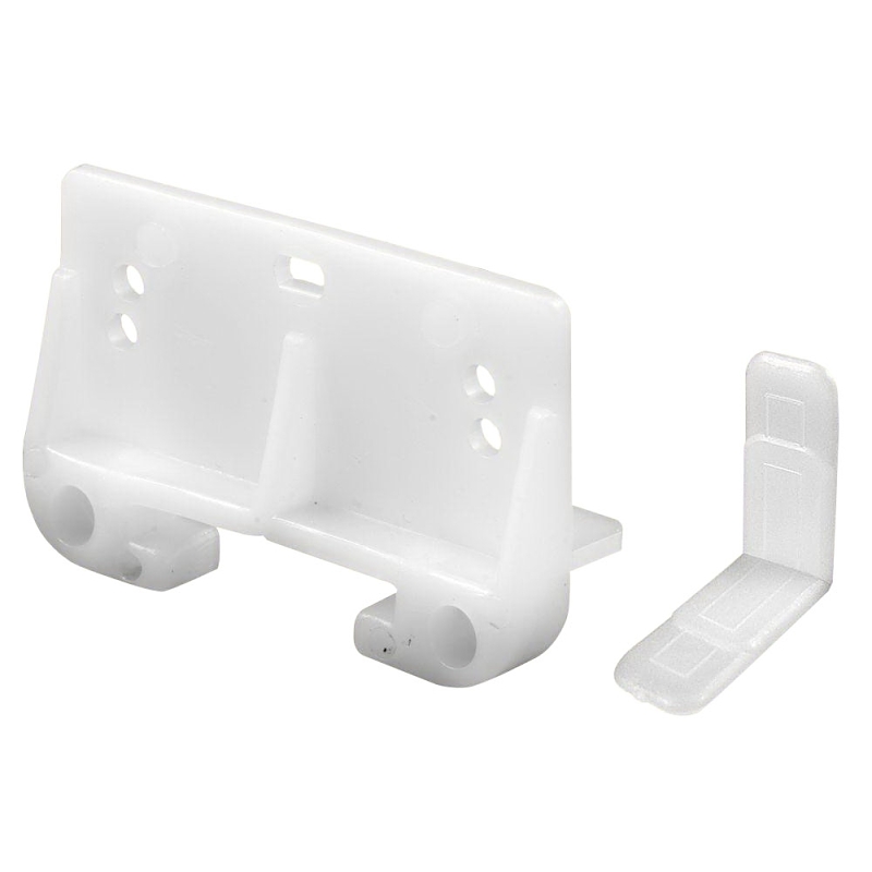 Prime-Line R 7128 Drawer Track Guide Kit, 2-1/2 in L x 1-5/16 in W Dimensions, For: 3/32 x 1-1/4 in Track, Plastic