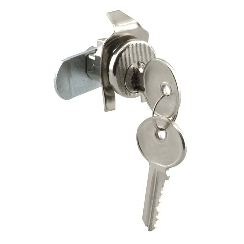 Defender Security S 4137 Mailbox Lock, 13/16 in W Dimensions, Tumbler Lock, Keyed Key, Steel, Nickel