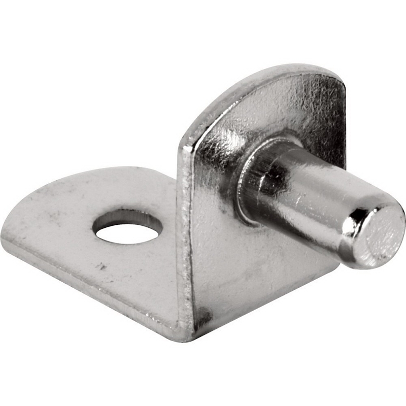 Prime-Line U 10171 Shelf Support Peg, Utility Hook, Specifications: 5 mm Dia x 3/8 in L Pin, Wall Mount, Nickel, 20 lb