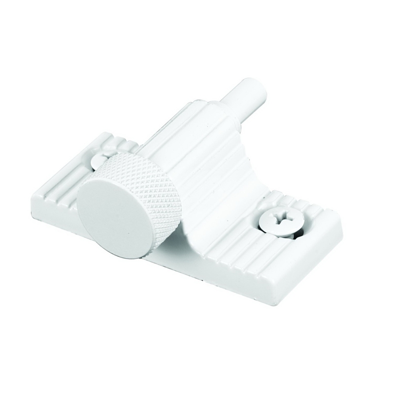 Prime-Line U9850 Patio Door Lock, Aluminum, White, 3/16, 1/8, 1/4 in Thick Door