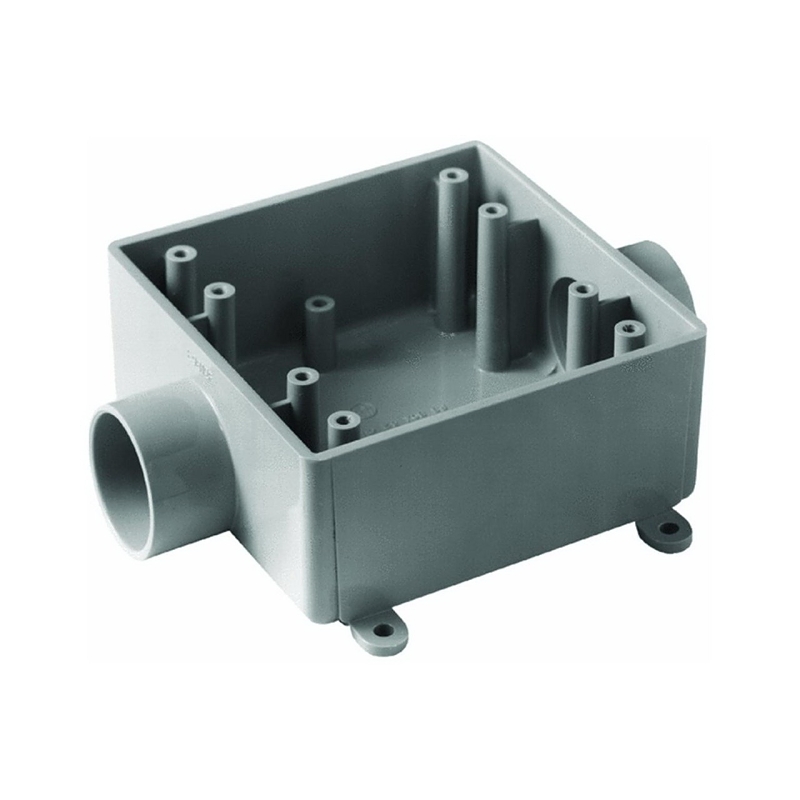 Carlon E9812E-CTN Switch Box, 2-Gang, 2-Outlet, Gray