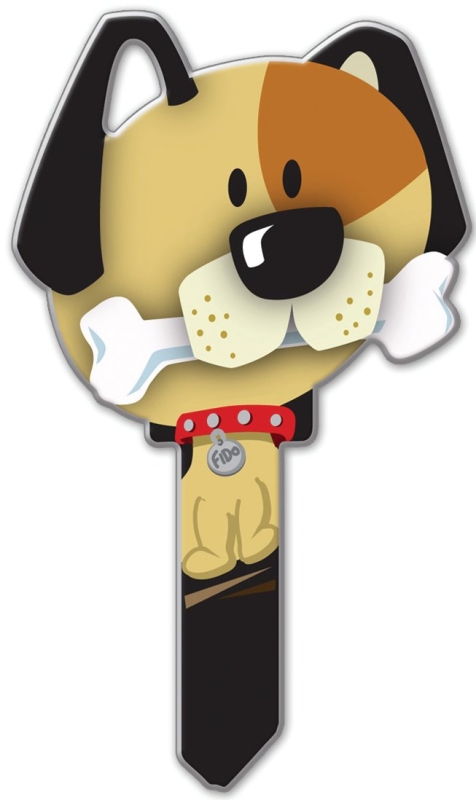 Lucky Line Key Shapes Series B114K Key Blank, Brass, Enamel, For: Kwikset Locks