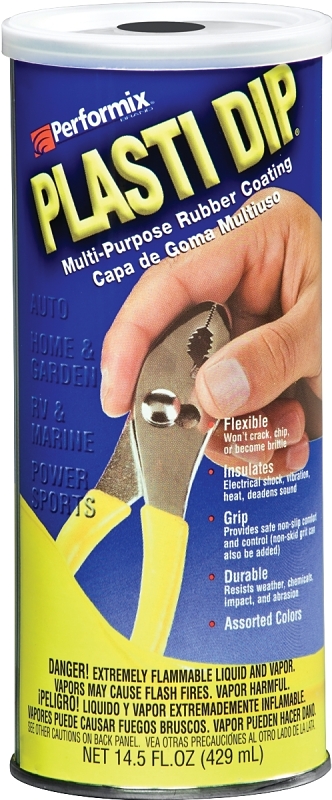 Plasti Dip PDI 11602-6 Rubberized Coating Yellow, Yellow, 14.5 oz, Can