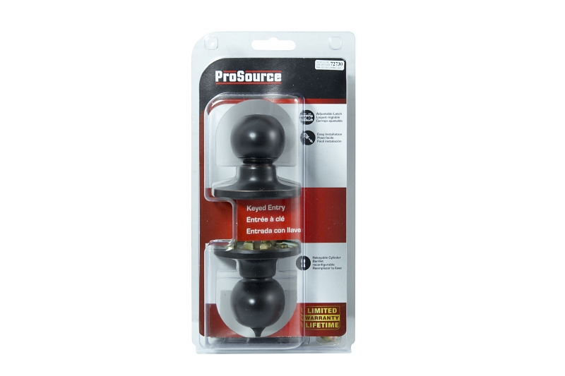 ProSource TYLX700V-PS Entry Knob, Brass, KW1, KA3 Keyway, 3 Grade