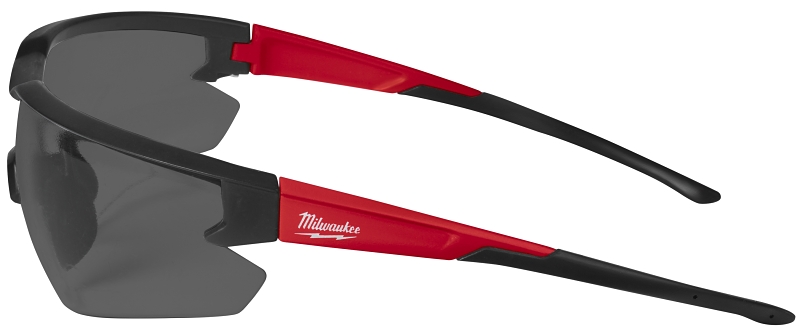 Milwaukee 48-73-2017 Safety Glasses, Tinted Lens, Black/Red Frame, Unisex, Anti-Fog Lens, Polycarbonate Lens