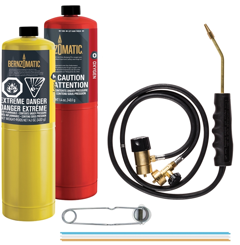 BernzOmatic WK5500OX CAN Torch Kit, Brass