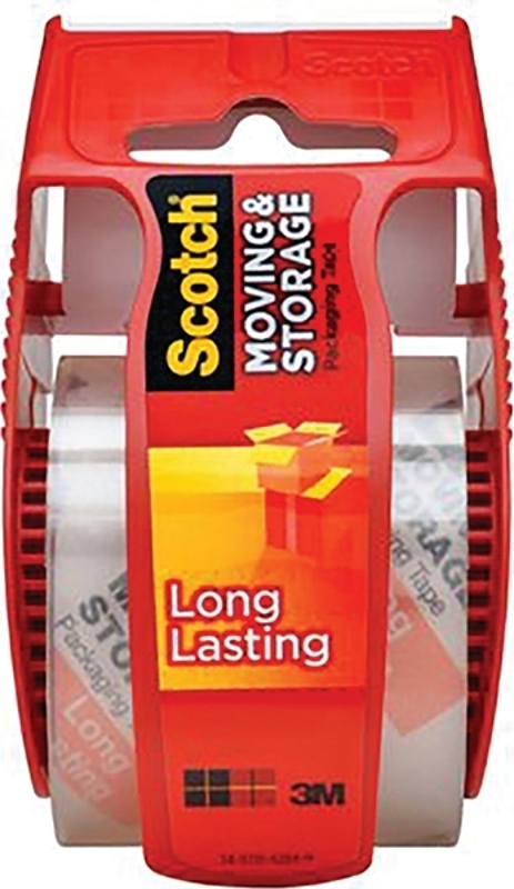 Scotch 165 Packaging Tape, 800 in L, 1.88 in W, Clear