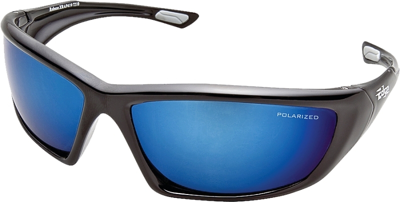 Edge Robson Series TXRAP418 Polarized Eyewear, Nylon Frame, Black Frame, UV Protection: Yes