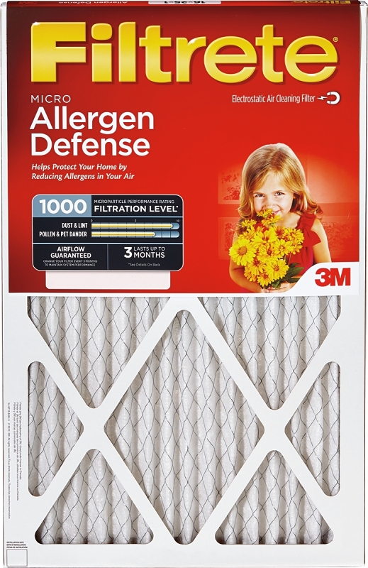 Filtrete 9813DC-6 Air Filter, 30 in L, 24 in W, 11 MERV, Cardboard Frame