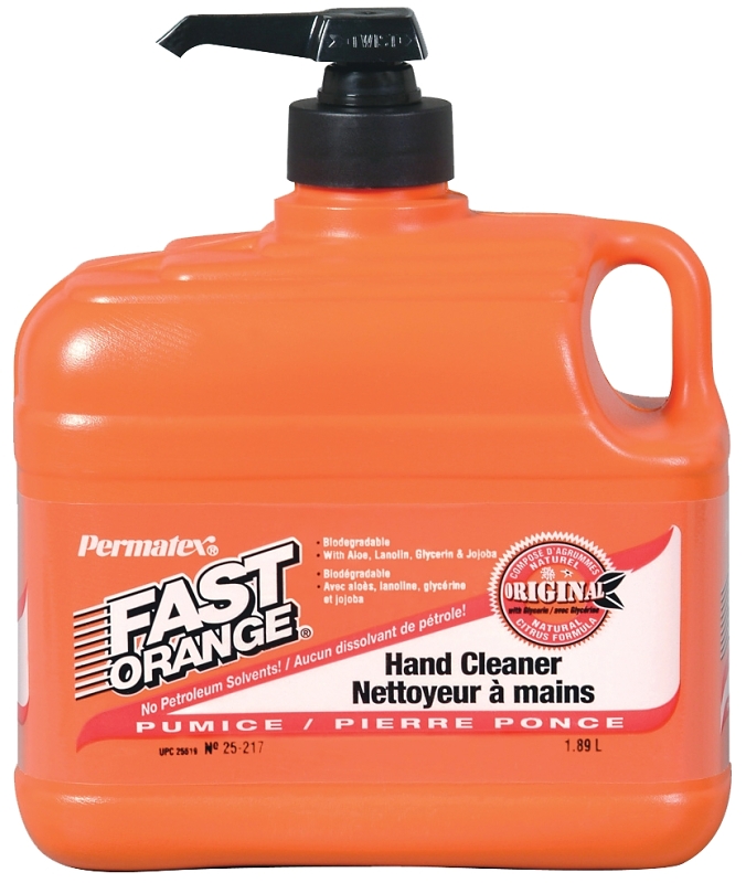 Permatex 25217 Hand Cleaner, Lotion, White, Citrus, 64 oz Bottle