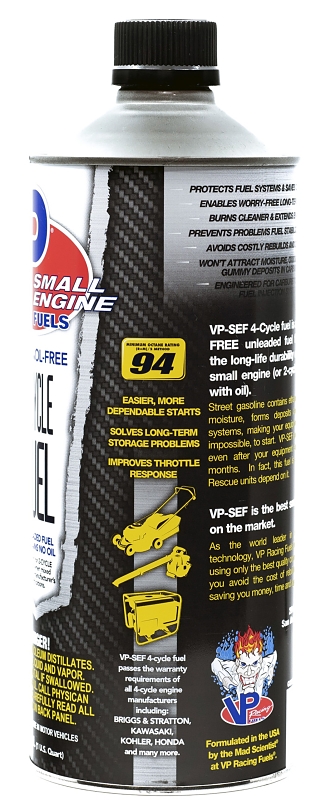 VP Racing 6205 4-Cycle Small Engine Fuel, Hydrocarbon, 1 qt