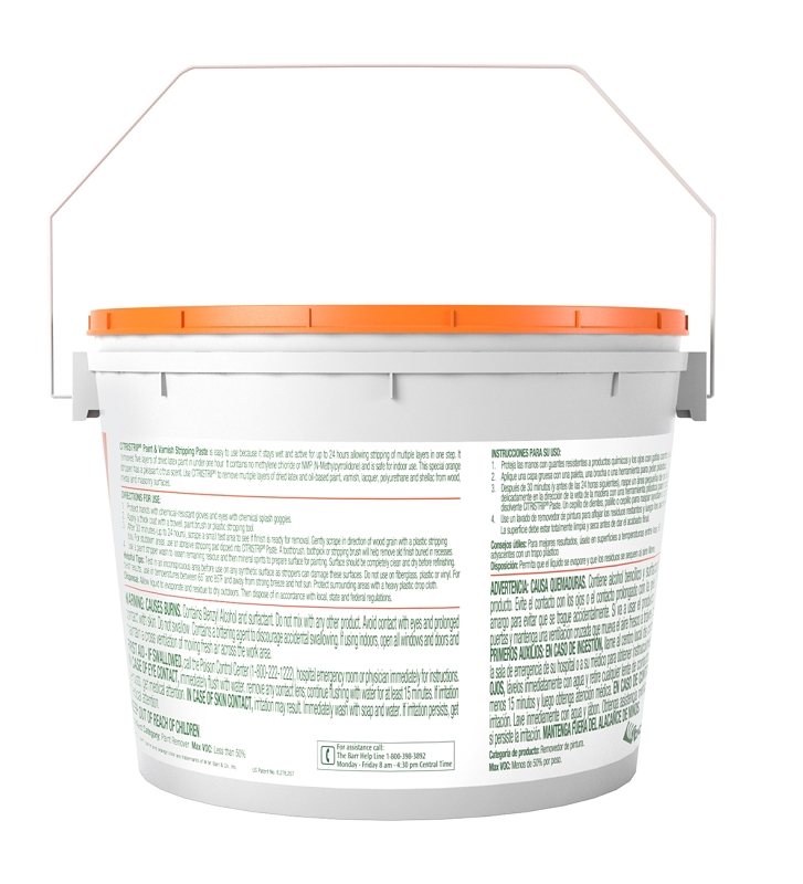 Citristrip HCG740 Paint and Varnish Stripper, Paste, Citrus, Orange