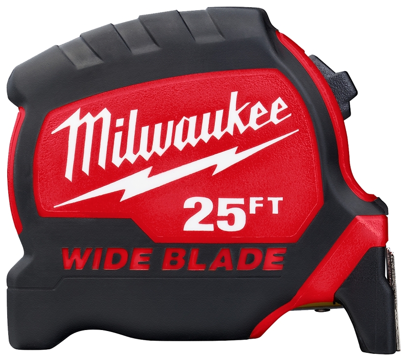 Milwaukee 48-22-1225M Magnetic Tape Measure, 25 ft L Blade, Steel Blade