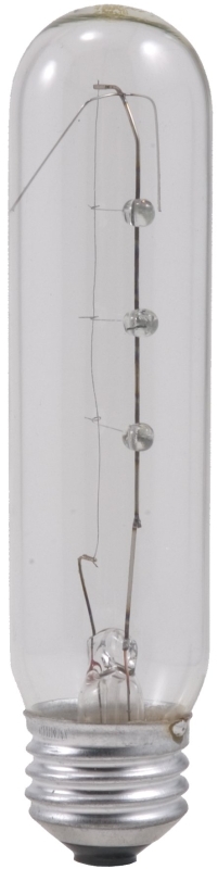 Sylvania 18491 Incandescent Lamp, 25 W, T10 Lamp, Medium Lamp Base, 230 Lumens, 2850 K Color Temp, 1000 hr Average Life