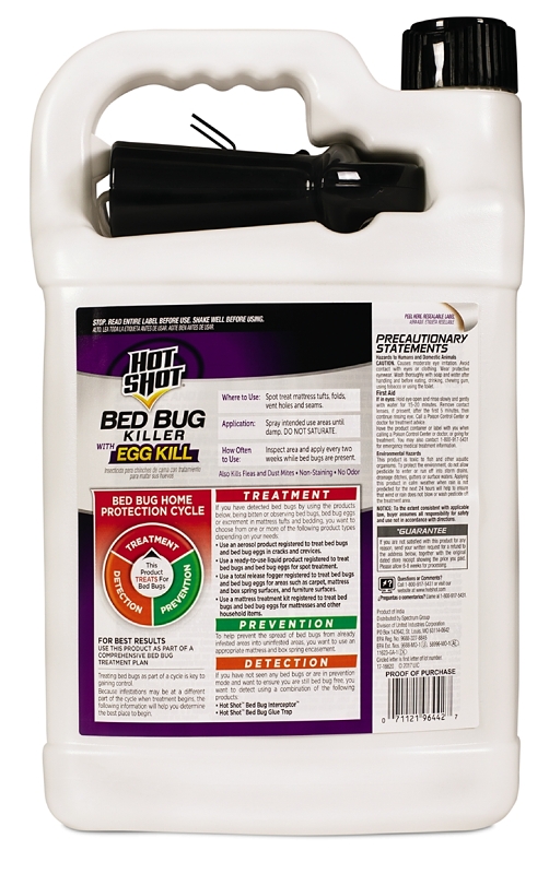 Hot Shot HG-96442 Bed Bug Killer, Liquid, Trigger Spray Application, Indoor, 1 gal