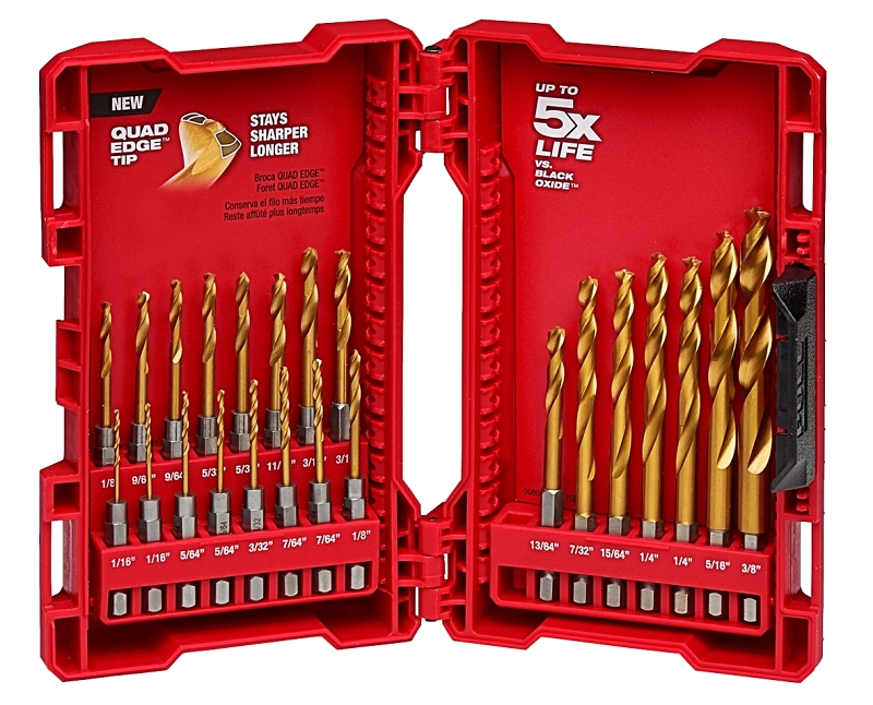 Milwaukee SHOCKWAVE Impact Duty 48-89-4631 Drill Bit Set, 23-Piece, Steel, Titanium