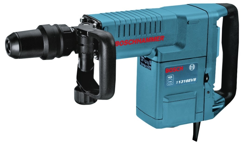 Bosch 11316EVS Demolition Hammer, 14 A, 1 in Chuck, Keyless, SDS-Max Chuck, 900 to 1890 bpm, 8 ft L Cord