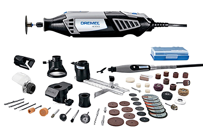 DREMEL 4000-6/50 Rotary Tool Kit, 1.6 A, 1/8 in Chuck, Keyed Chuck, 5000 to 35,000 rpm Speed