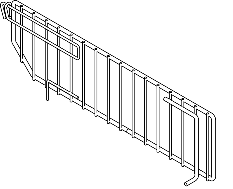 DIVIDER WIRE SINGLE CHRM 22IN