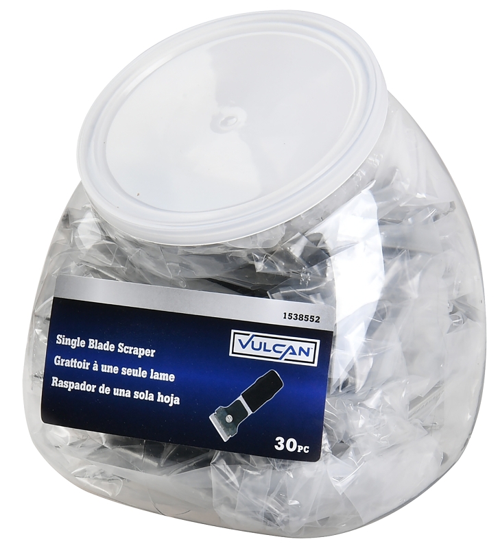 Vulcan JLWFB00013 Scraper, 3/4 in W Blade, Razor Blade, Steel Blade, Steel Handle, 4-1/2 in OAL