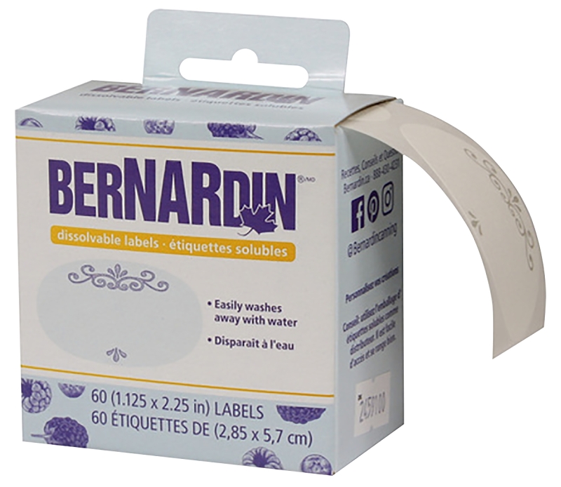 Bernardin 01910 Dissolvable Label